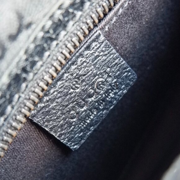 Authentic Preowned Gucci Black GG Canvas Mini Boston Bag - Picture 13 of 16